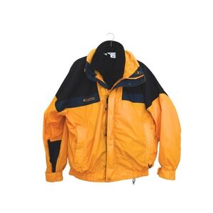 Columbia Bugaboo 3-in-1 Interchange Jacket Mens Large Yellow Black Fleece Liner